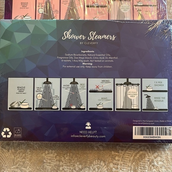 Brand New Spa Bundle Shower Steamers Foot Peel Masks Jade Roller Eyebrow Stencil - Picture 5 of 13